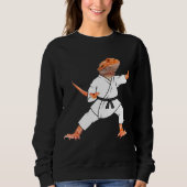 Dragons Doing Karate Samurai Ninja Lizard Trui (Voorkant)