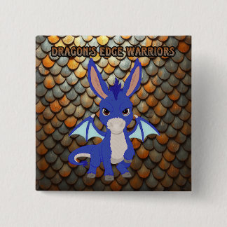 Dragon's Edge Knop Vierkante Button 5,1 Cm