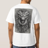 "Dragon's Embrace: Celtic Fusion T-shirt" T-shirt (Achterkant)