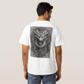"Dragon's Embrace: Celtic Fusion T-shirt" T-shirt (Achterkant volledig)