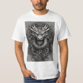 "Dragon's Embrace: Celtic Fusion T-shirt" T-shirt (Voorkant)