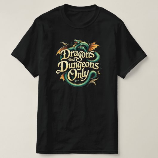 DRAGONS EN DUNGEON ONLY T-shirt (Design voorkant)