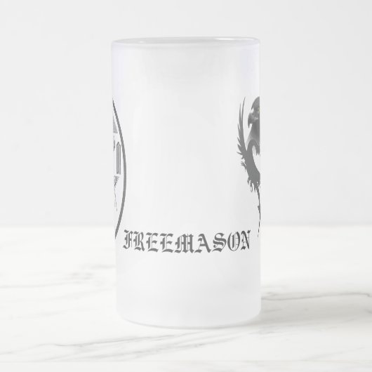 Dragons en Eagles, abstract S&C, FREEMASON Matglas Bierpul (Center)