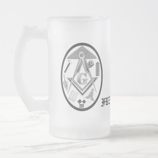 Dragons en Eagles, abstract S&C, FREEMASON Matglas Bierpul (Links)