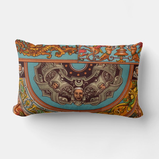 Dragons en Gargoyles Lumbar Pillow Kussen (Voorkant)