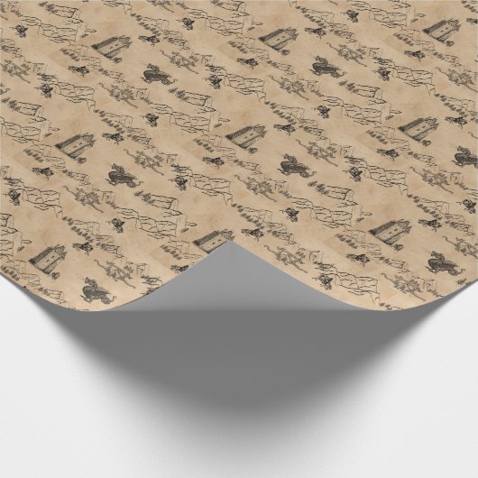 Dragons en inpakpapier (Hoek)