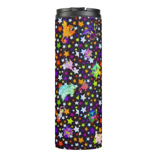 Dragons en monsters Micheals Art Thermal Tumbler Thermosbeker (Achterkant)