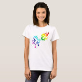 Dragons en regenboogvlies t-shirt (Voorkant volledig)