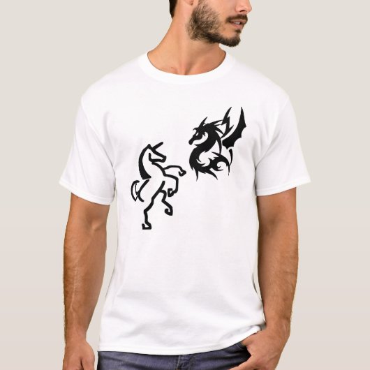 Dragons en Unicorns T-shirt (Voorkant)
