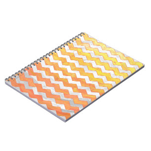 Dragons Eye Oranje Chevron Pattern Notitieboek
