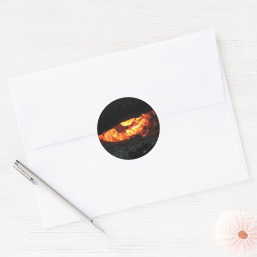 Dragons Eye Ronde Sticker (Envelop)
