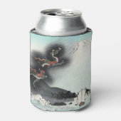 Dragon's Fury Zee Battle voor de berg Fuji Blikjeskoeler (Blikje Voorkant)