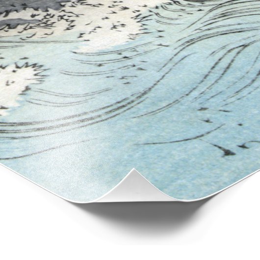 Dragon's Fury Zee Battle voor de berg Fuji Foto Afdruk (Hoek)