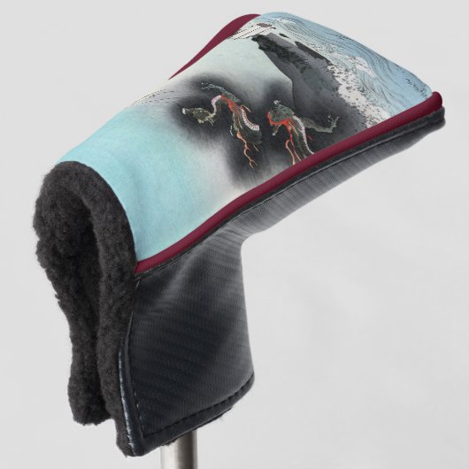 Dragon's Fury Zee Battle voor de berg Fuji Golfheadcover (3/4 voorkant)