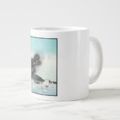 Dragon's Fury Zee Battle voor de berg Fuji Grote Koffiekop (Voorkant rechts)