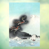 Dragon's Fury Zee Battle voor de berg Fuji Raamsticker (Vel 3)