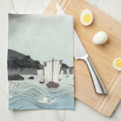 Dragon's Fury Zee Battle voor de berg Fuji Theedoek (Quarter Fold)