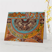 Dragons & Gargoyles Big Wenskaart Kaart (Gele Bloem)