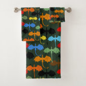 Dragons Green Flight Fantasy Bad Handdoek (Insitu)