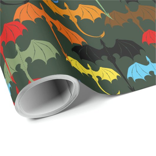 Dragons Green Flight Fantasy Cadeaupapier (Rol Hoek)