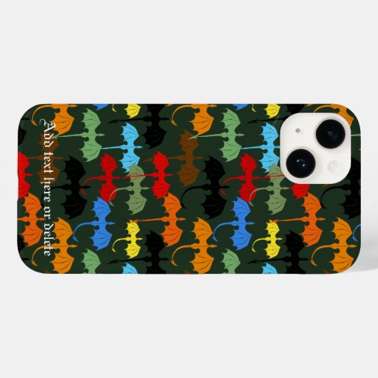 Dragons Green Flight Fantasy Case-Mate iPhone Case (Achterkant (horizontaal))