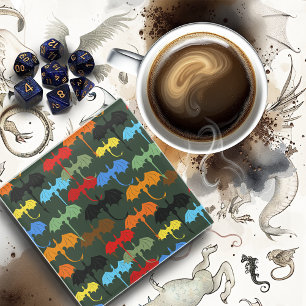 Dragons Green Flight Fantasy Glazen Onderzetter