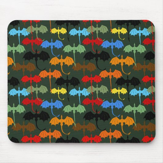 Dragons Green Flight Fantasy Muismat (Voorkant)