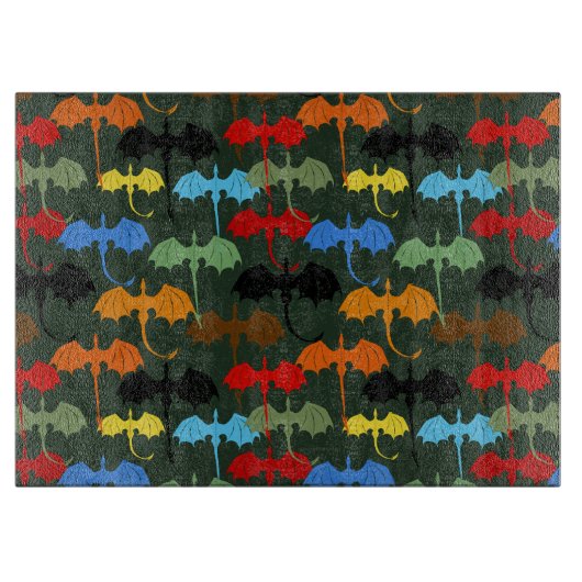 Dragons Green Flight Fantasy Snijplank (Voorkant)