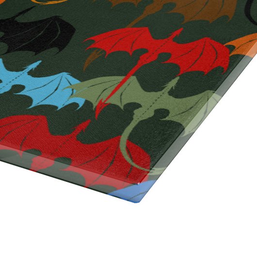 Dragons Green Flight Fantasy Snijplank (Hoek)