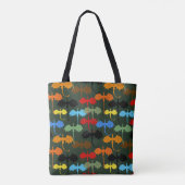 Dragons Green Flight Fantasy Tote Bag (Achterkant)
