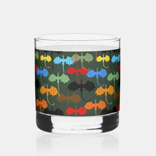 Dragons Green Flight Fantasy Whisky Glas (Voorkant)