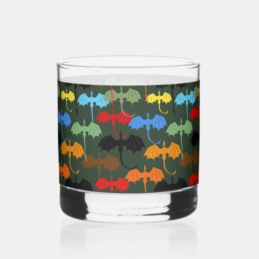 Dragons Green Flight Fantasy Whisky Glas (Achterkant)