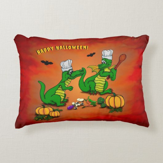 Dragons - Happy Halloween! Vandaag ga ik koken Accent Kussen (Voorkant)