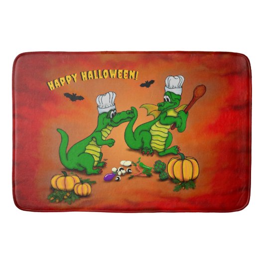 Dragons - Happy Halloween! Vandaag ga ik koken Badmat (Voorkant)