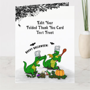 Dragons - Happy Halloween! Vandaag ga ik koken Bedankkaart
