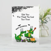 Dragons - Happy Halloween! Vandaag ga ik koken Bedankkaart (Staand voorkant)