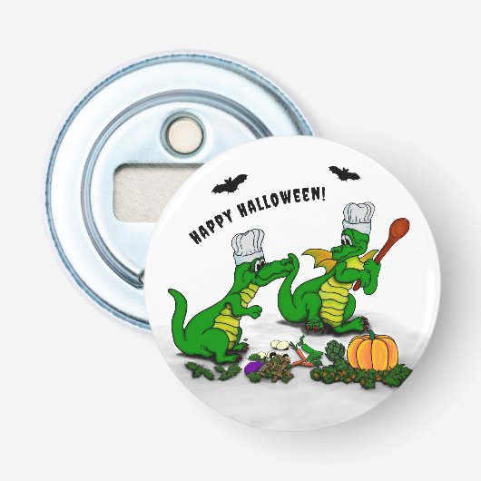 Dragons - Happy Halloween! Vandaag ga ik koken Button Flesopener (Voorkant)