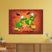 Dragons - Happy Halloween! Vandaag ga ik koken Canvas Afdruk (Insitu (Woonkamer))