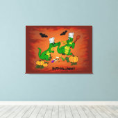 Dragons - Happy Halloween! Vandaag ga ik koken Canvas Afdruk (Insitu (Houten vloer))