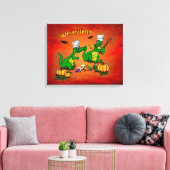 Dragons - Happy Halloween! Vandaag ga ik koken Canvas Afdruk (Insitu (Woonkamer))