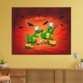 Dragons - Happy Halloween! Vandaag ga ik koken Canvas Afdruk (Insitu (Woonkamer))