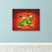 Dragons - Happy Halloween! Vandaag ga ik koken Canvas Afdruk (Insitu (Houten vloer))