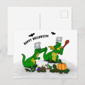 Dragons - Happy Halloween! Vandaag ga ik koken Feestdagenkaart (Voorkant / Achterkant)