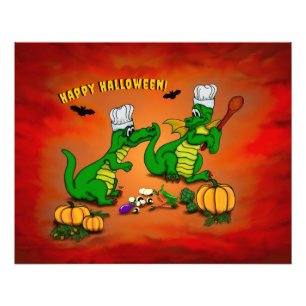 Dragons - Happy Halloween! Vandaag ga ik koken Foto Afdruk