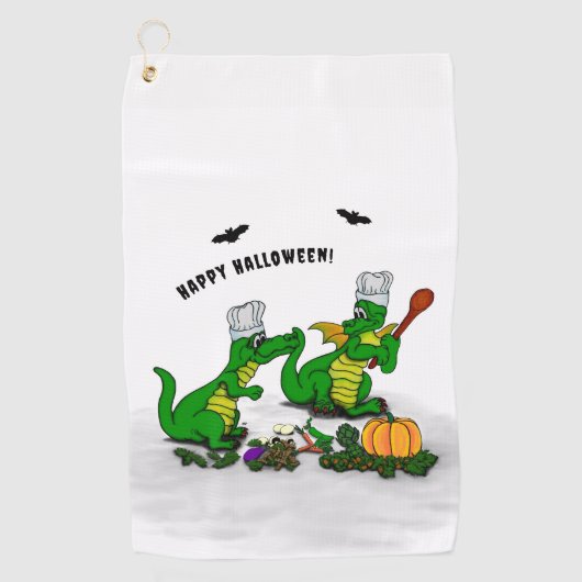 Dragons - Happy Halloween! Vandaag ga ik koken Golfhanddoek (Voorkant)
