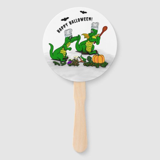 Dragons - Happy Halloween! Vandaag ga ik koken Handwaaier (Voorkant)