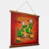 Dragons - Happy Halloween! Vandaag ga ik koken Hangend Wandkleed (Gebogen)