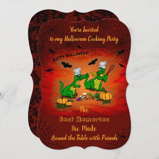 Dragons - Happy Halloween! Vandaag ga ik koken Kaart (Voorkant / Achterkant)