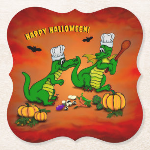 Dragons - Happy Halloween! Vandaag ga ik koken Kartonnen Onderzetters