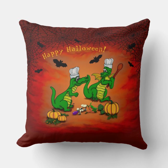 Dragons - Happy Halloween! Vandaag ga ik koken Kussen (Voorkant)